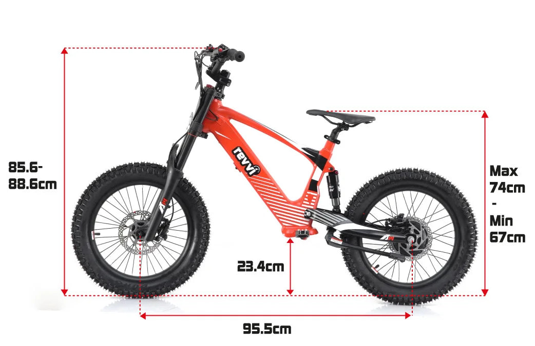Revvi 18" Kid's Electric Motor Bike